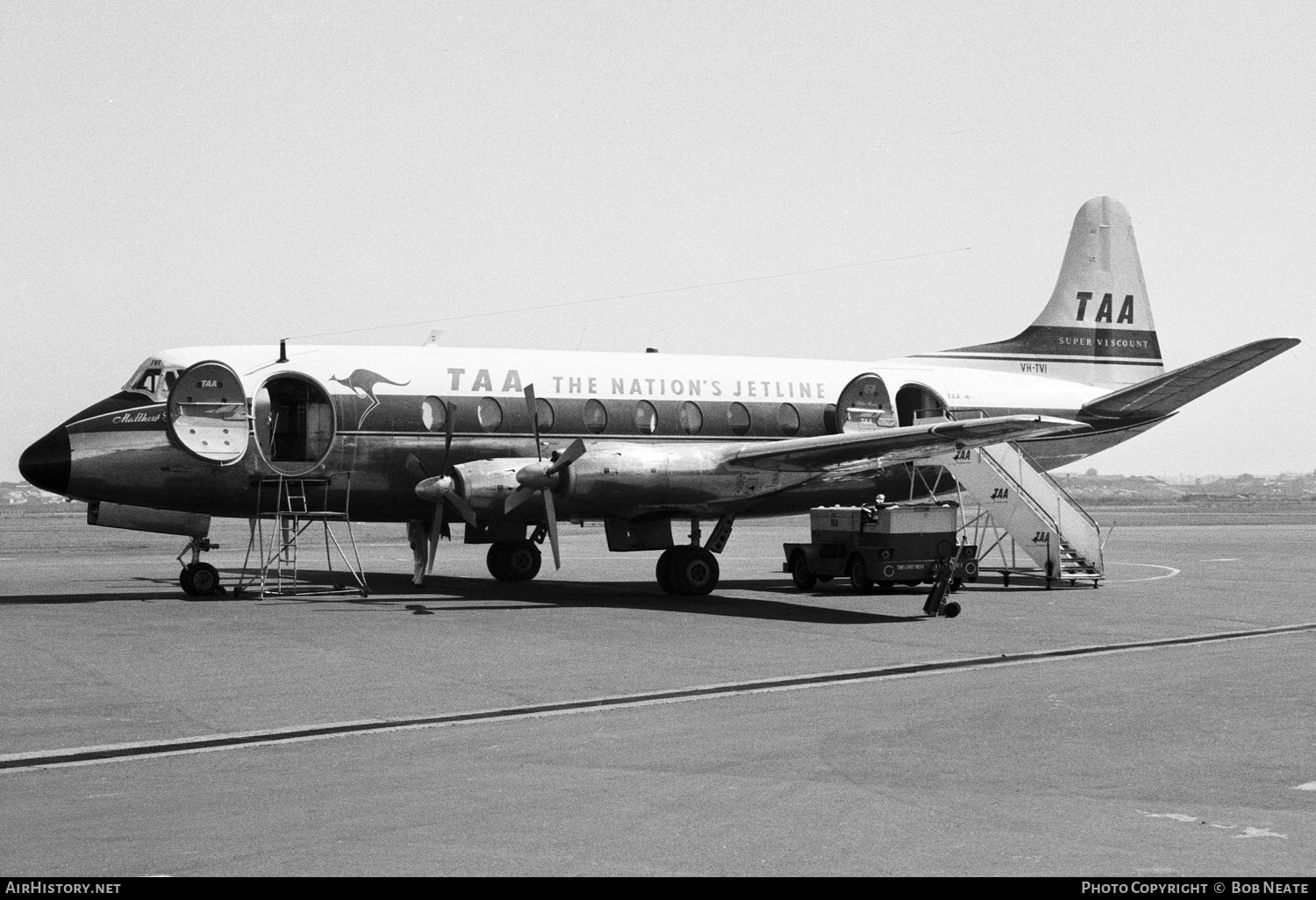 Aircraft Photo of VH-TVI | Vickers 756D Viscount | Trans-Australia Airlines - TAA | AirHistory.net #123821