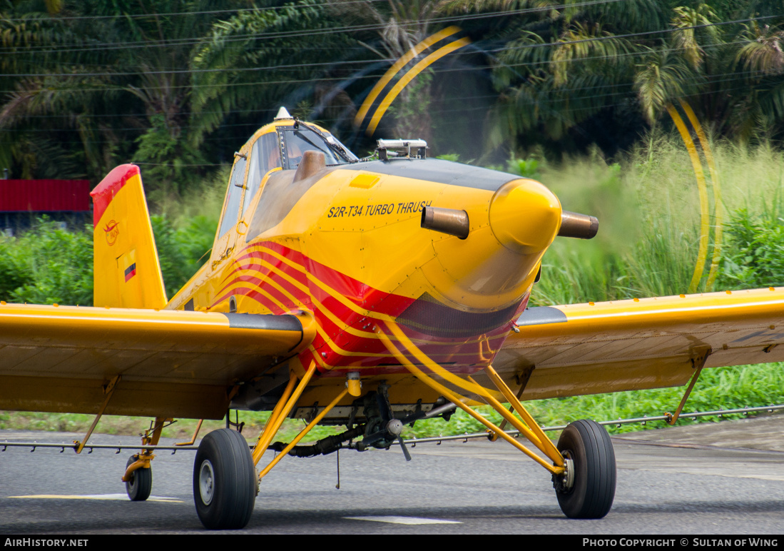 Aircraft Photo of HC-CLG | Ayres S2R-T34 Turbo Thrush | FAPSA - Fumigaciones Aereas Perez | AirHistory.net #123848