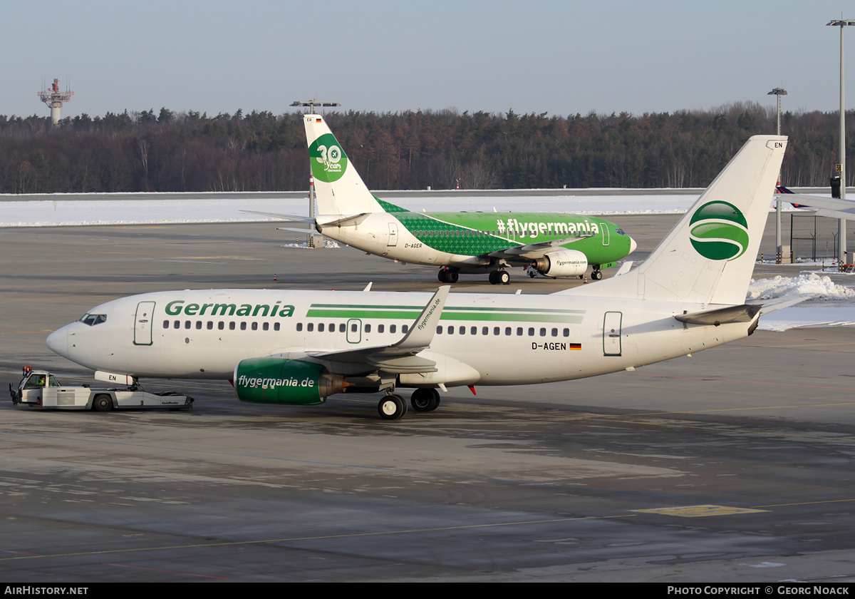 Aircraft Photo of D-AGEN | Boeing 737-75B | Germania | AirHistory.net #123865