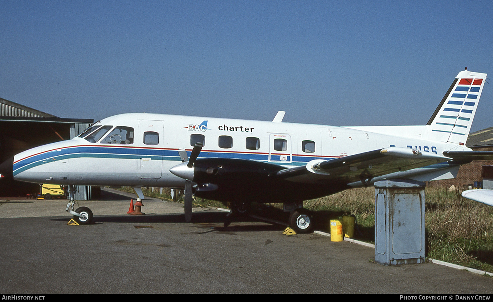 Aircraft Photo of G-ZUSS | Embraer EMB-110P1 Bandeirante | BAC Charter | AirHistory.net #123889