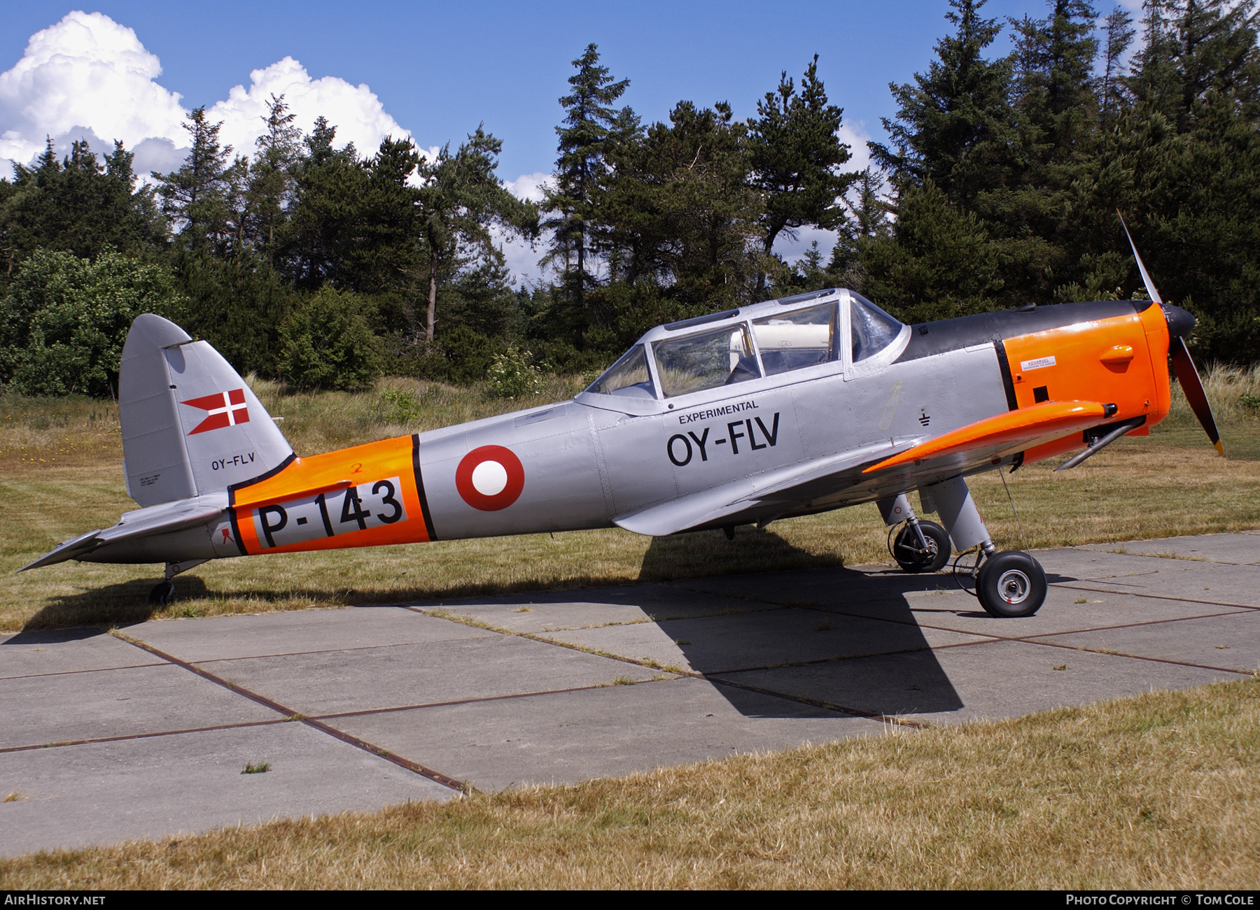 Aircraft Photo of OY-FLV / P-143 | De Havilland DHC-1 Chipmunk 22 | Denmark - Air Force | AirHistory.net #123890