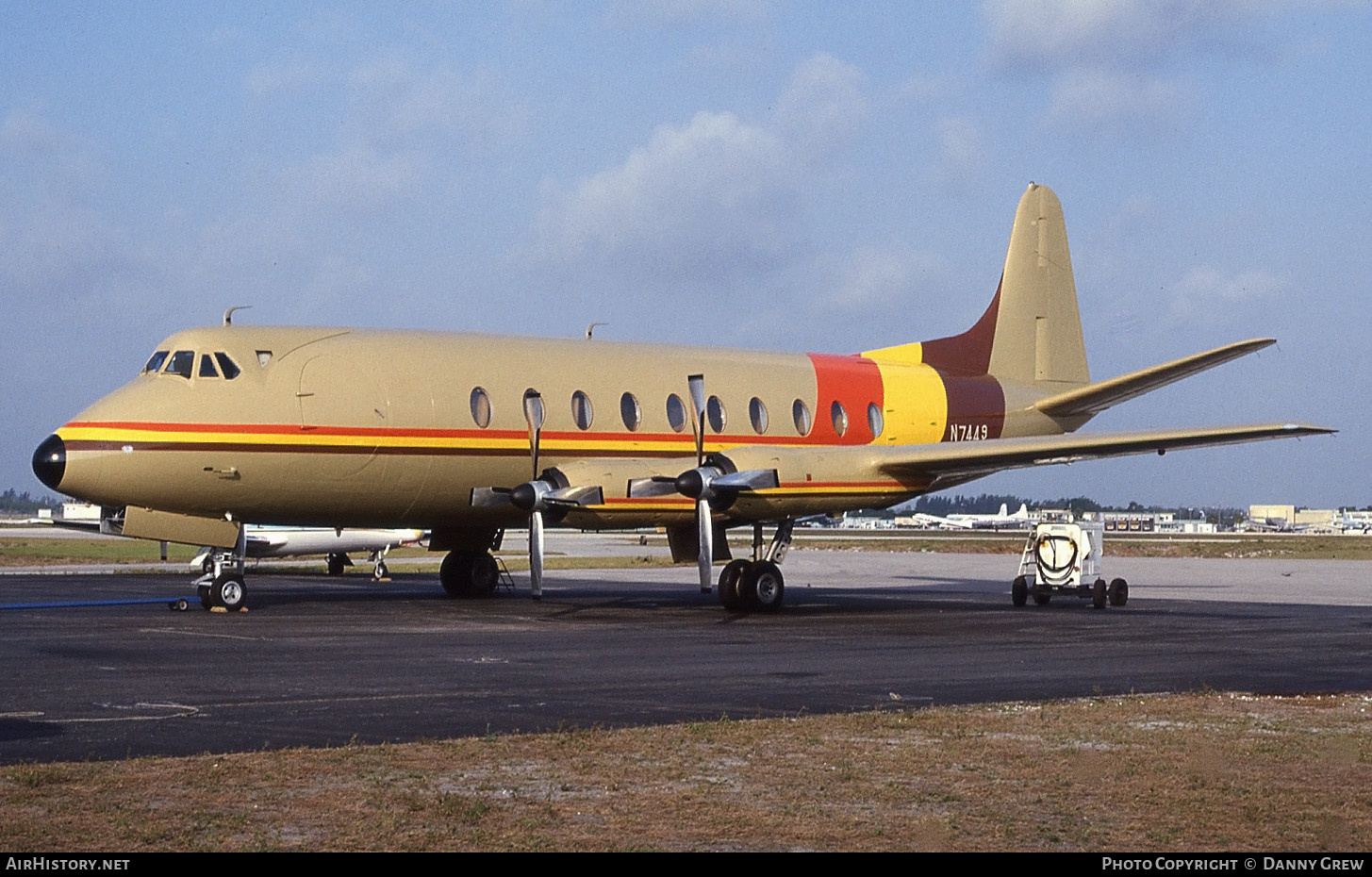 Aircraft Photo of N7449 | Vickers 745D Viscount | Aerolíneas Cóndor | AirHistory.net #123907