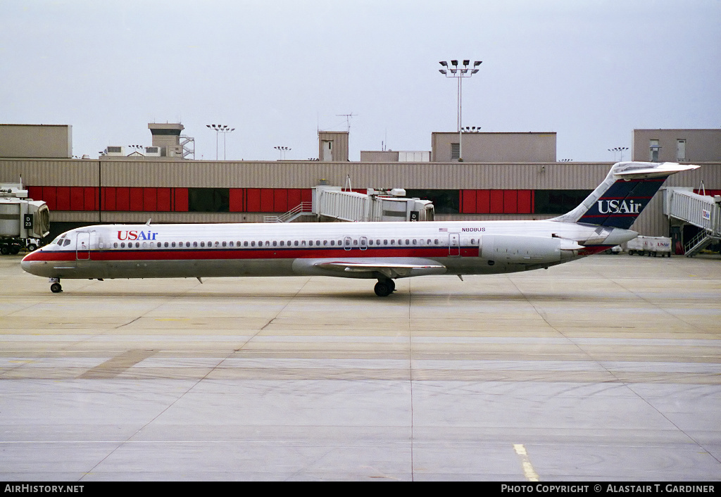 Aircraft Photo of N808US | McDonnell Douglas MD-81 (DC-9-81) | USAir | AirHistory.net #123978