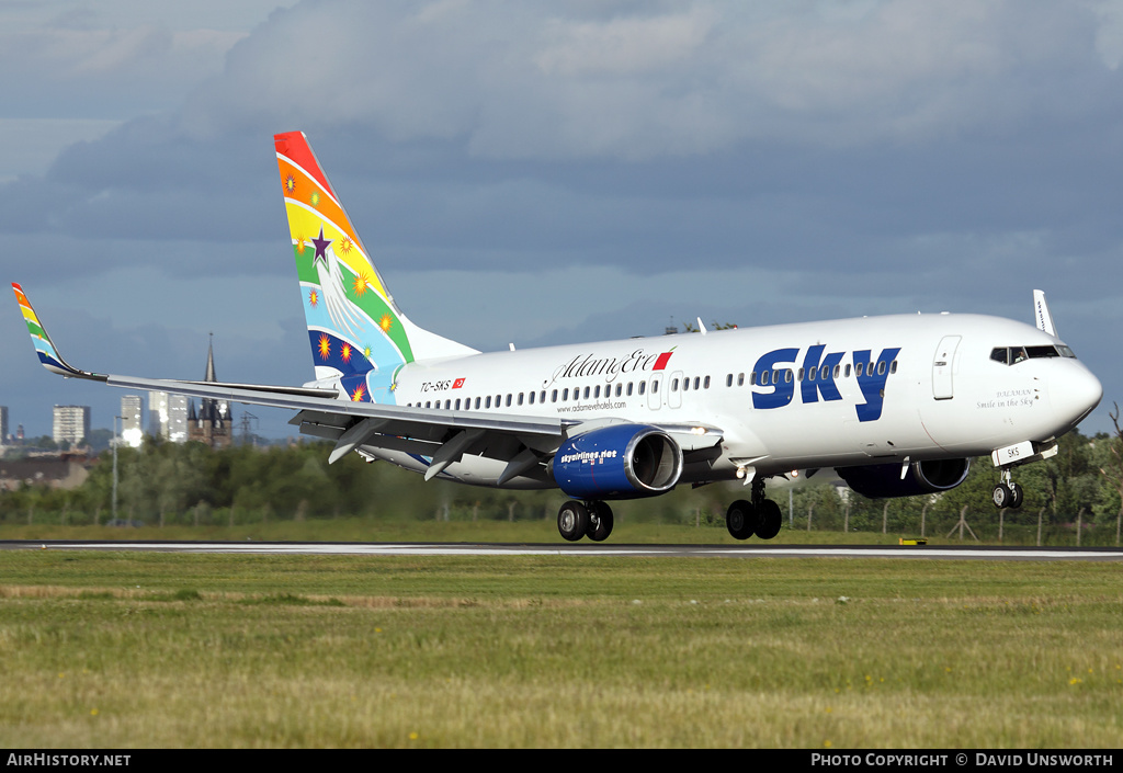 Aircraft Photo of TC-SKS | Boeing 737-83N | Sky Airlines | AirHistory.net #124009