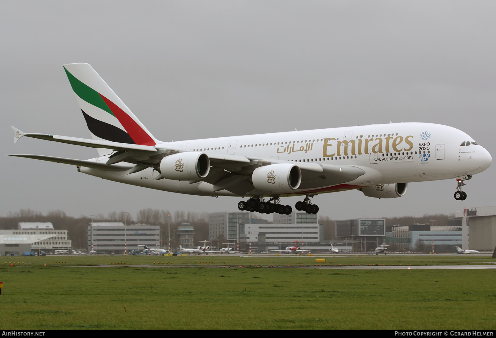 Aircraft Photo of A6-EOK | Airbus A380-861 | Emirates | AirHistory.net #124054