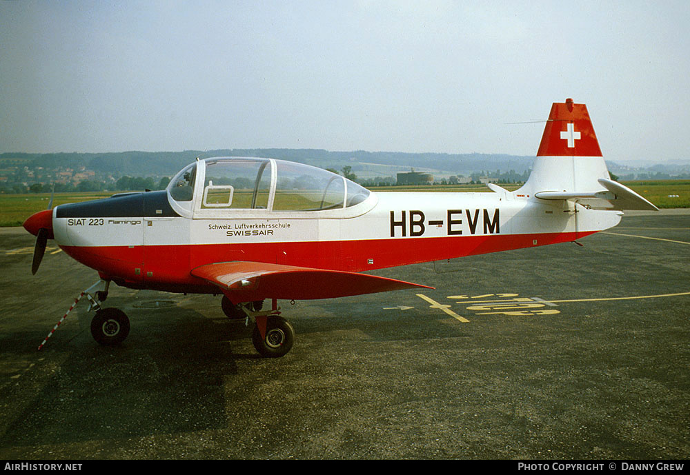 Aircraft Photo of HB-EVM | SIAT 223A-1 Flamingo | Swissair - Schweizerische Luftverkehrsschule | AirHistory.net #124060