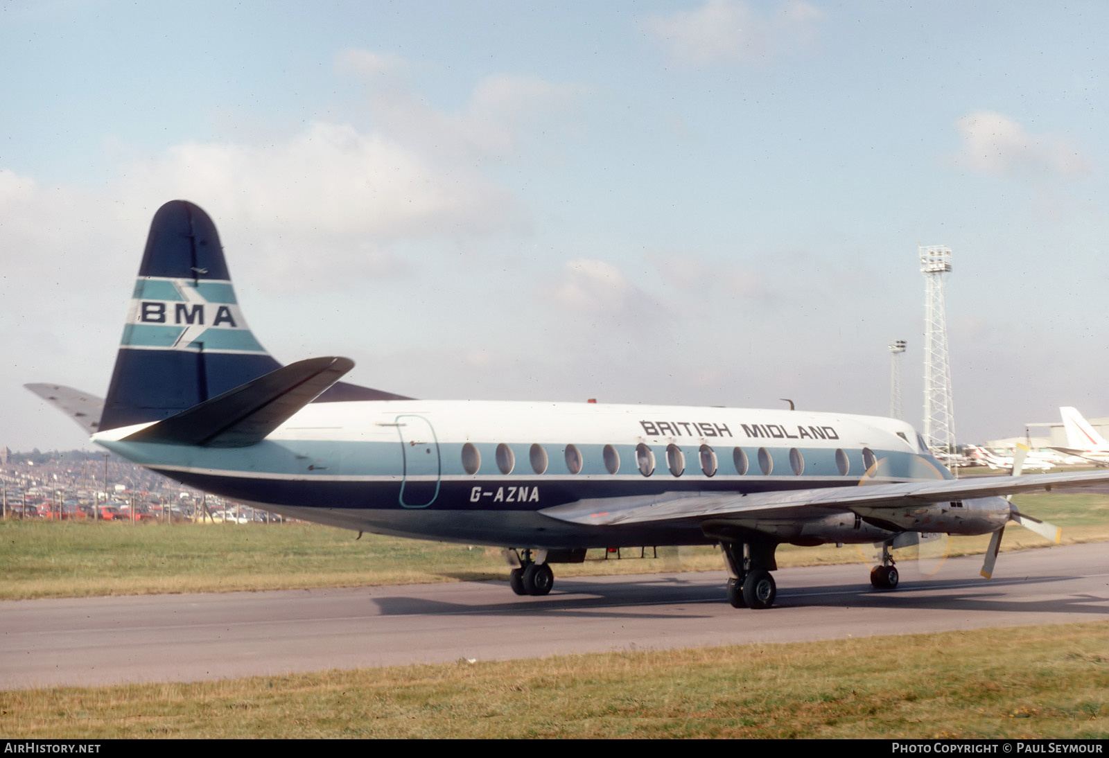 Aircraft Photo of G-AZNA | Vickers 813 Viscount | British Midland Airways - BMA | AirHistory.net #124076