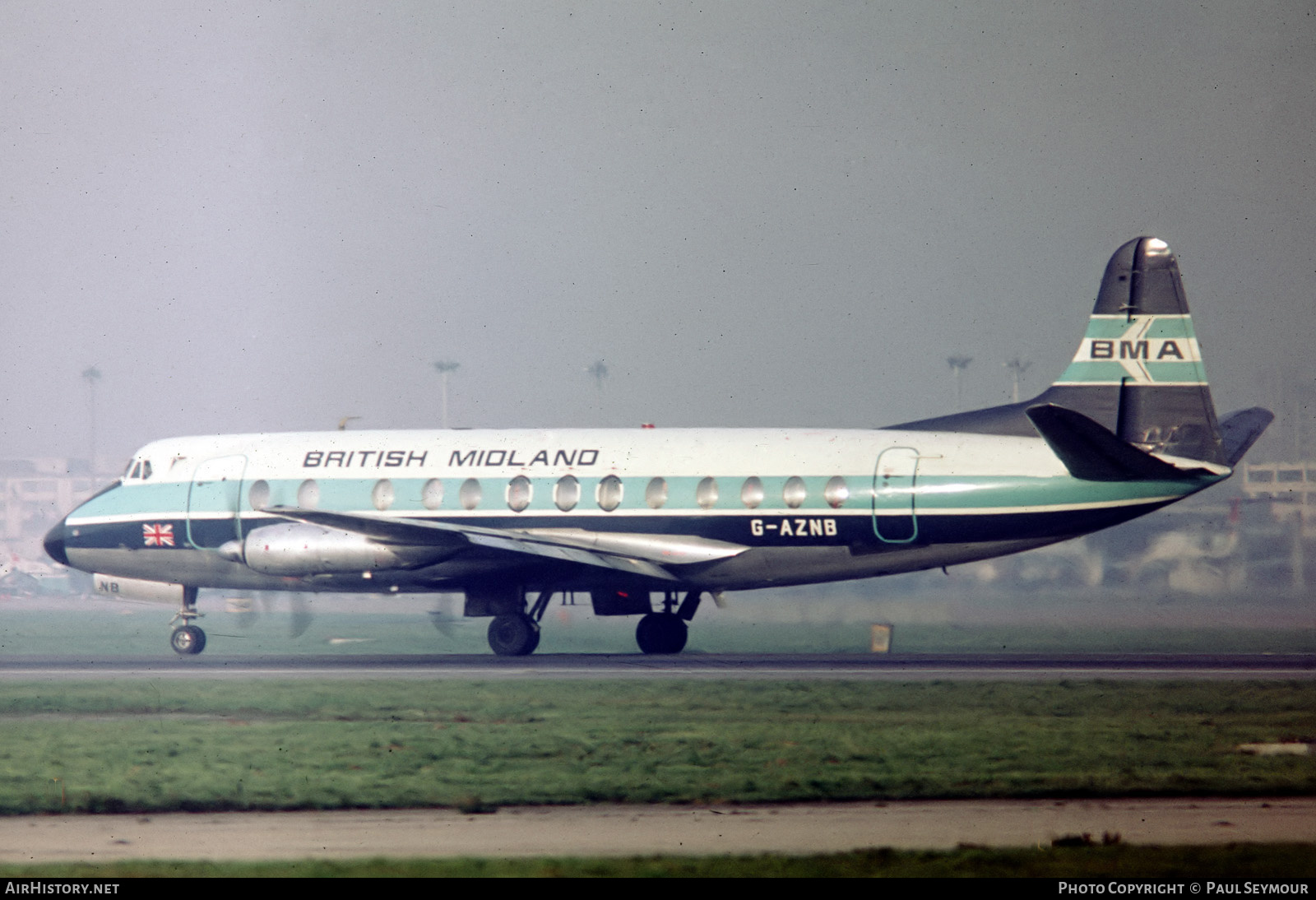 Aircraft Photo of G-AZNB | Vickers 813 Viscount | British Midland Airways - BMA | AirHistory.net #124087