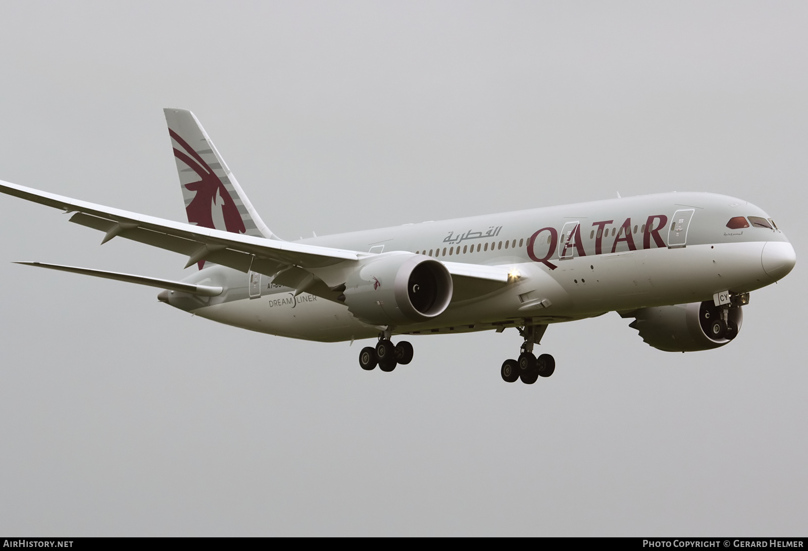 Aircraft Photo of A7-BCY | Boeing 787-8 Dreamliner | Qatar Airways | AirHistory.net #124136