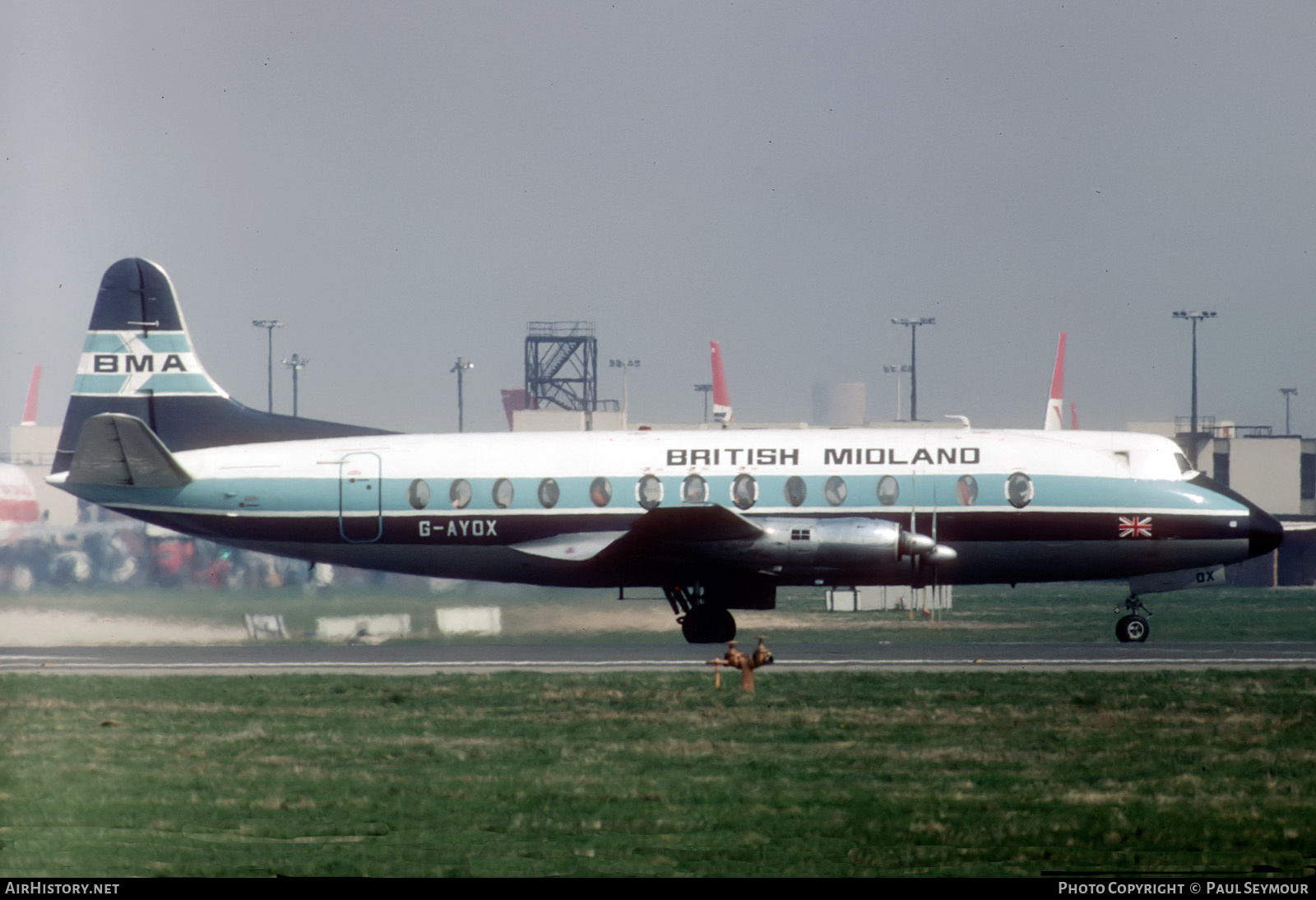 Aircraft Photo of G-AYOX | Vickers 814 Viscount | British Midland Airways - BMA | AirHistory.net #124137