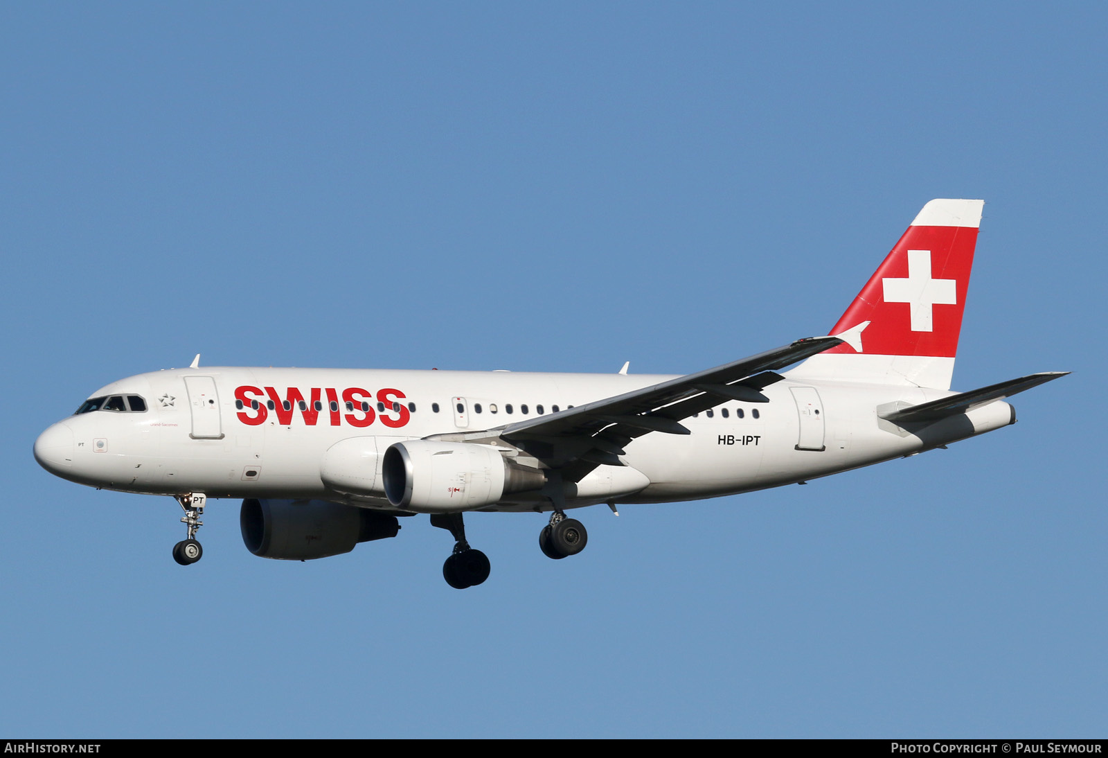 Aircraft Photo of HB-IPT | Airbus A319-112 | Swiss International Air Lines | AirHistory.net #124143