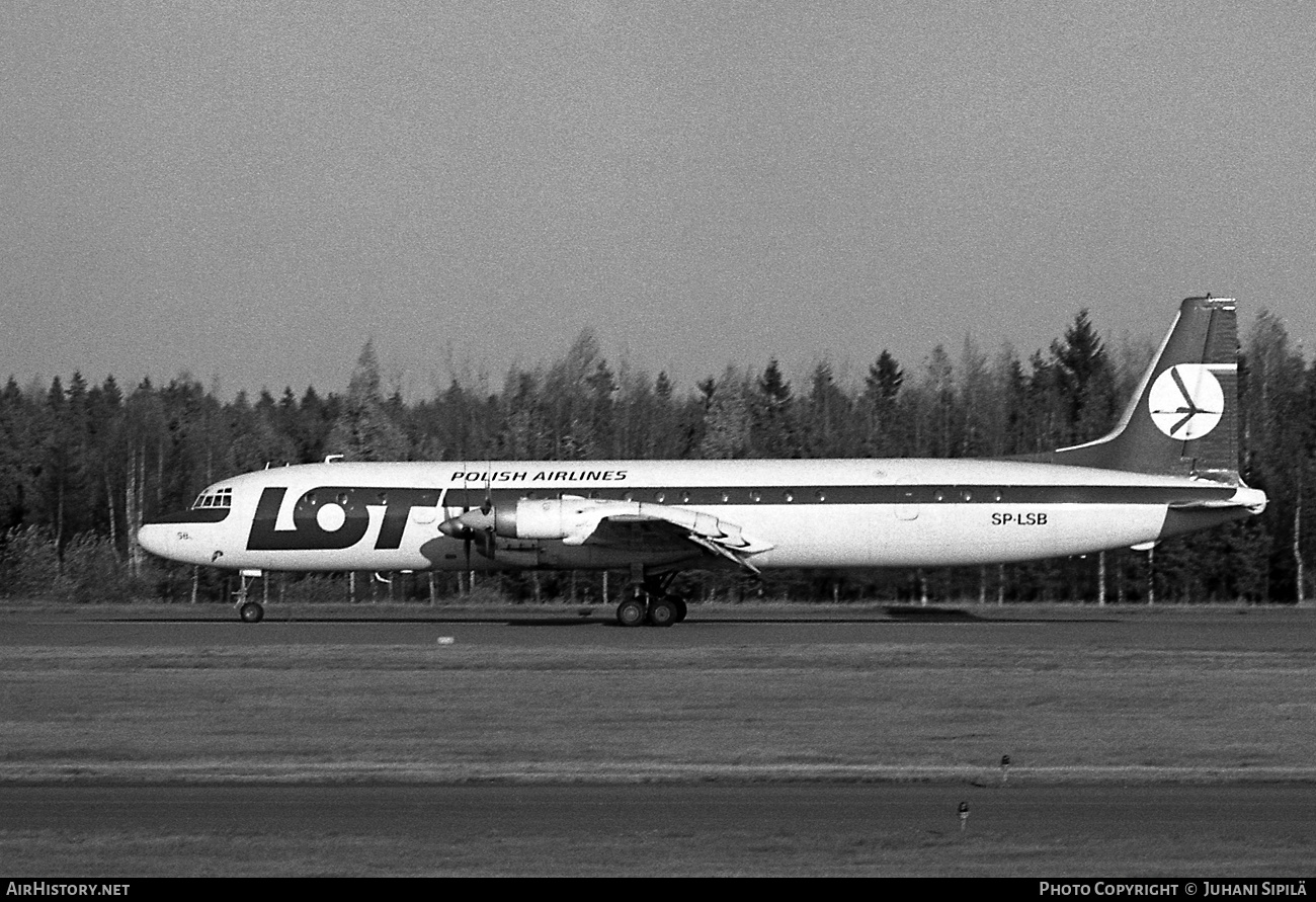 Aircraft Photo of SP-LSB | Ilyushin Il-18V | LOT Polish Airlines - Polskie Linie Lotnicze | AirHistory.net #124207