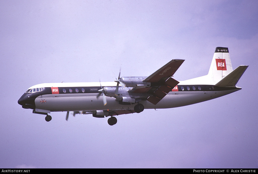 Aircraft Photo of G-APEU | Vickers 953 Vanguard | BEA - British European Airways | AirHistory.net #124208