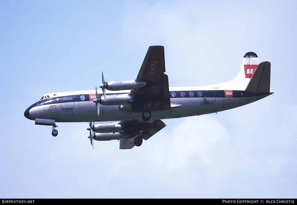 Aircraft Photo of G-AOYJ | Vickers 806 Viscount | BEA - British European Airways | AirHistory.net #124212