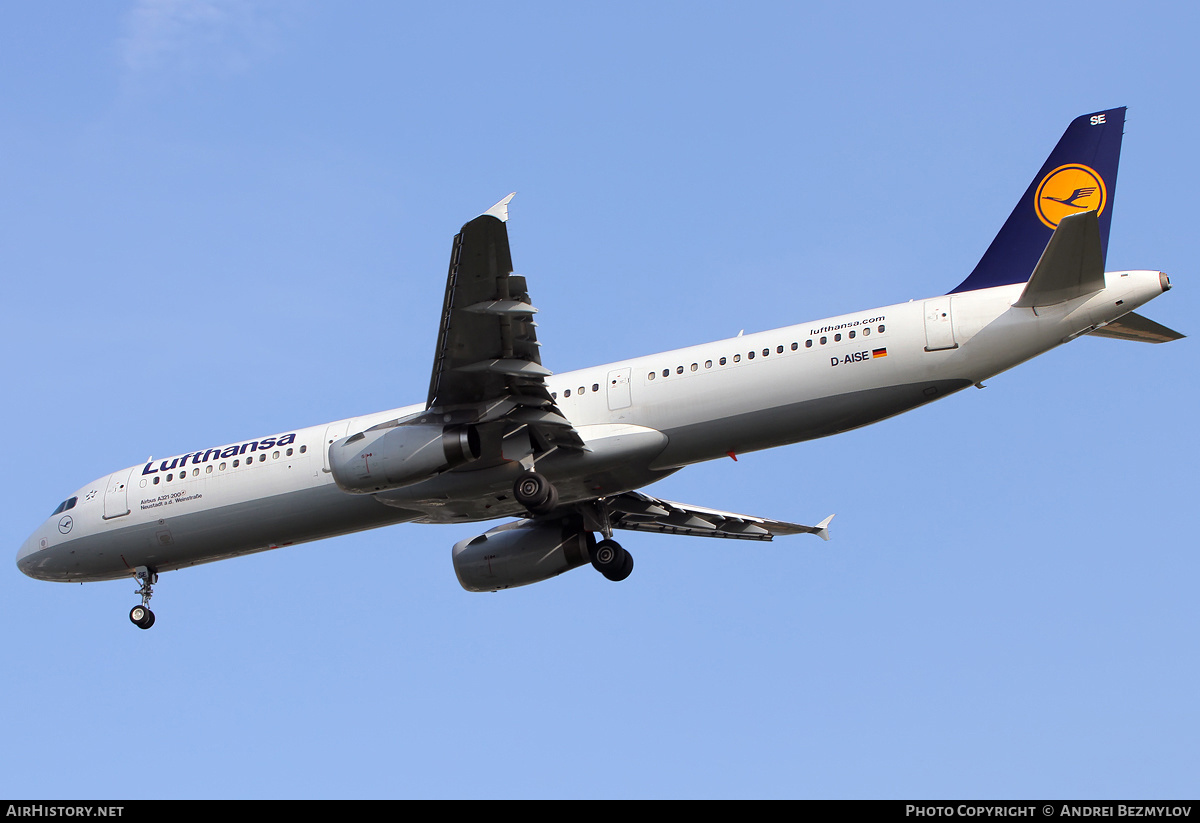 Aircraft Photo of D-AISE | Airbus A321-231 | Lufthansa | AirHistory.net #124214