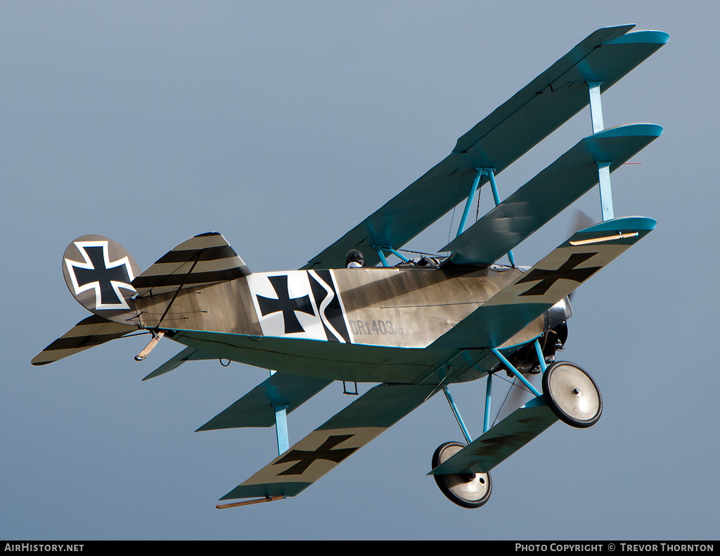 Aircraft Photo of G-CDXR / 403/17 | Fokker Dr.1 (replica) | Germany - Air Force | AirHistory.net #124279