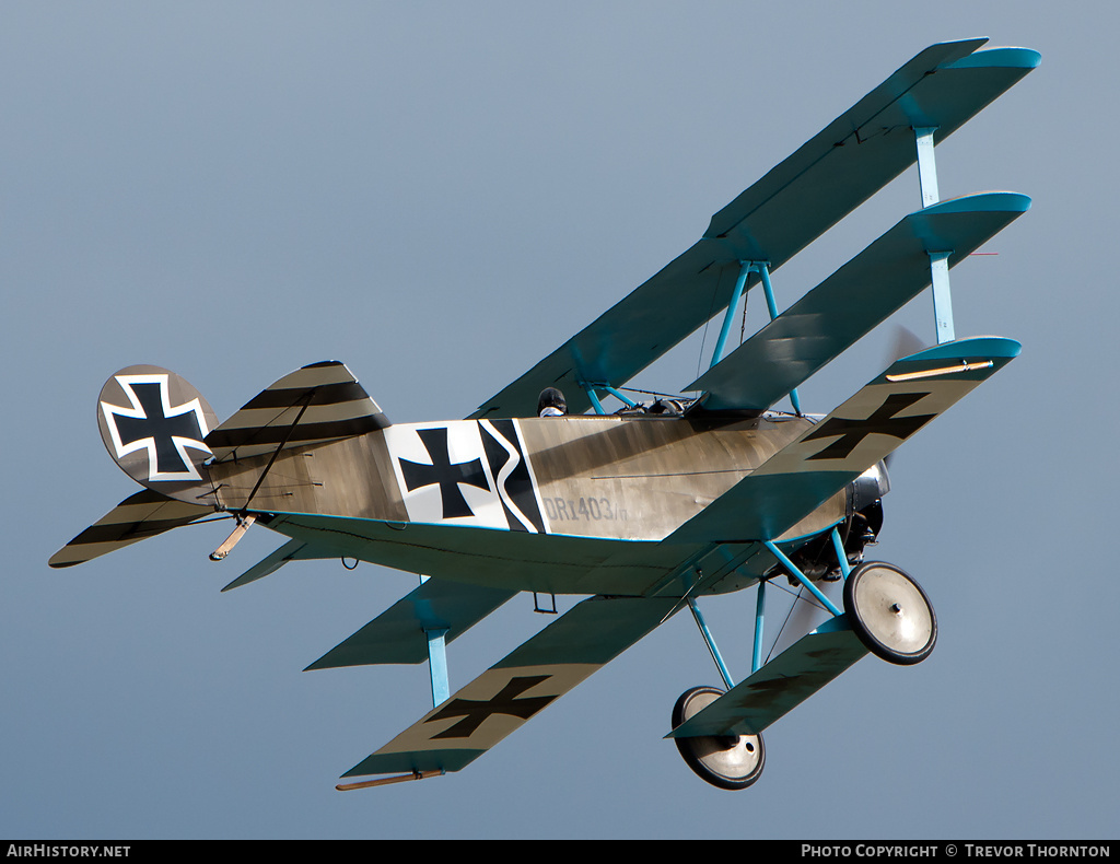 Aircraft Photo of G-CDXR / 403/17 | Fokker Dr.1 (replica) | Germany - Air Force | AirHistory.net #124279