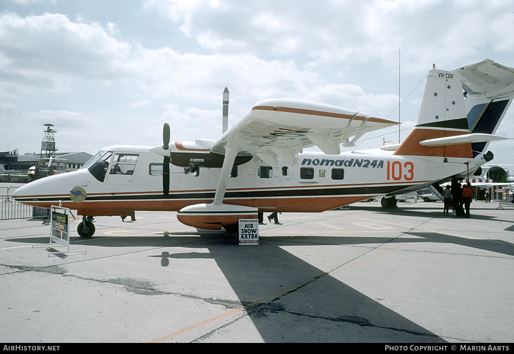 Aircraft Photo of VH-COV | GAF N-24A Nomad | AirHistory.net #124395