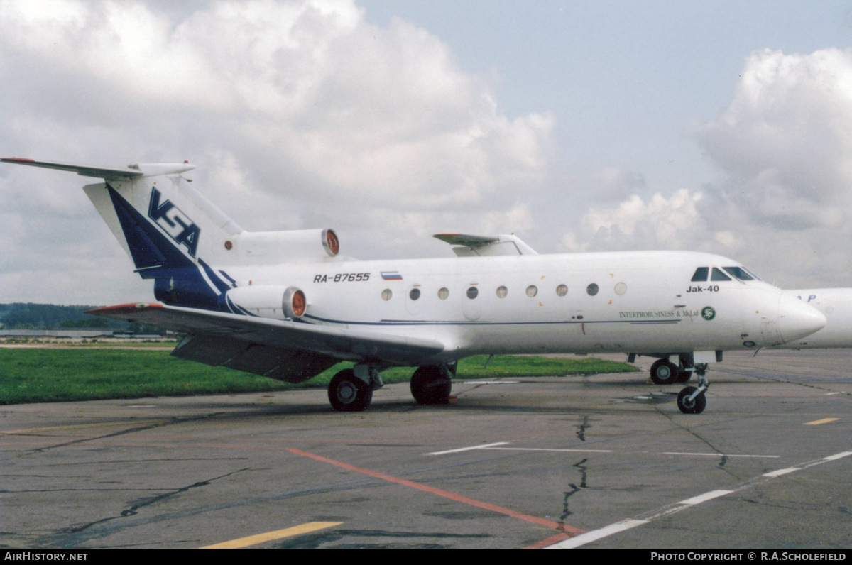 Aircraft Photo of RA-87655 | Yakovlev Yak-40 | VestSibAvia | AirHistory.net #124454