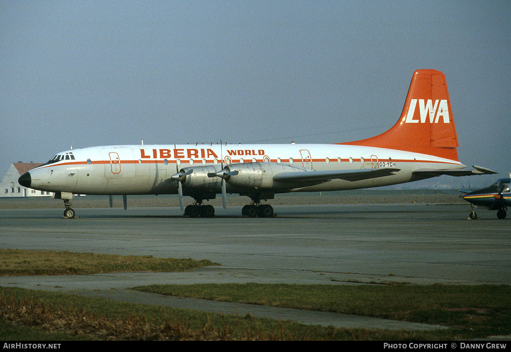 Aircraft Photo of OO-YCH | Bristol 175 Britannia 253F | LWA - Liberia World Airlines | AirHistory.net #124496