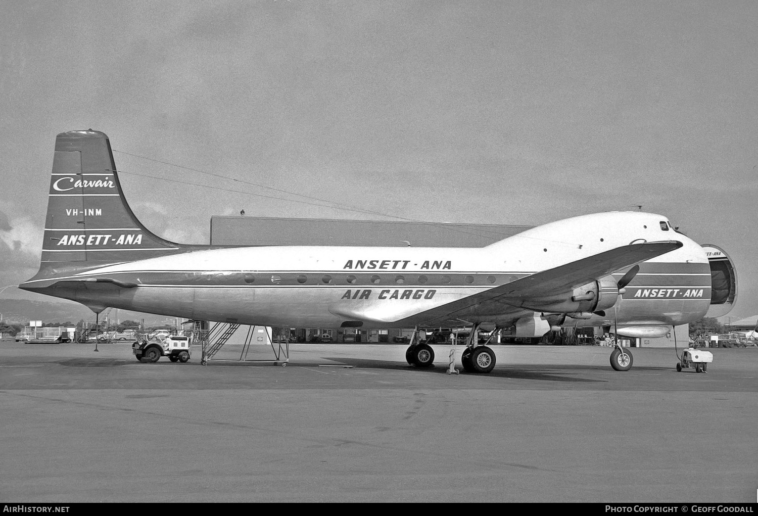 Aircraft Photo of VH-INM | Aviation Traders ATL-98 Carvair | Ansett - ANA Air Cargo | AirHistory.net #124554