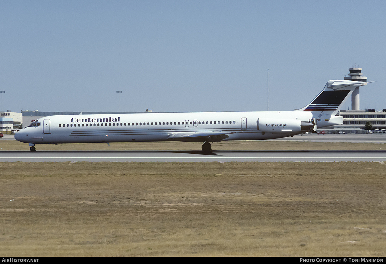 Aircraft Photo of EC-390 | McDonnell Douglas MD-83 (DC-9-83) | Centennial Airlines | AirHistory.net #124589