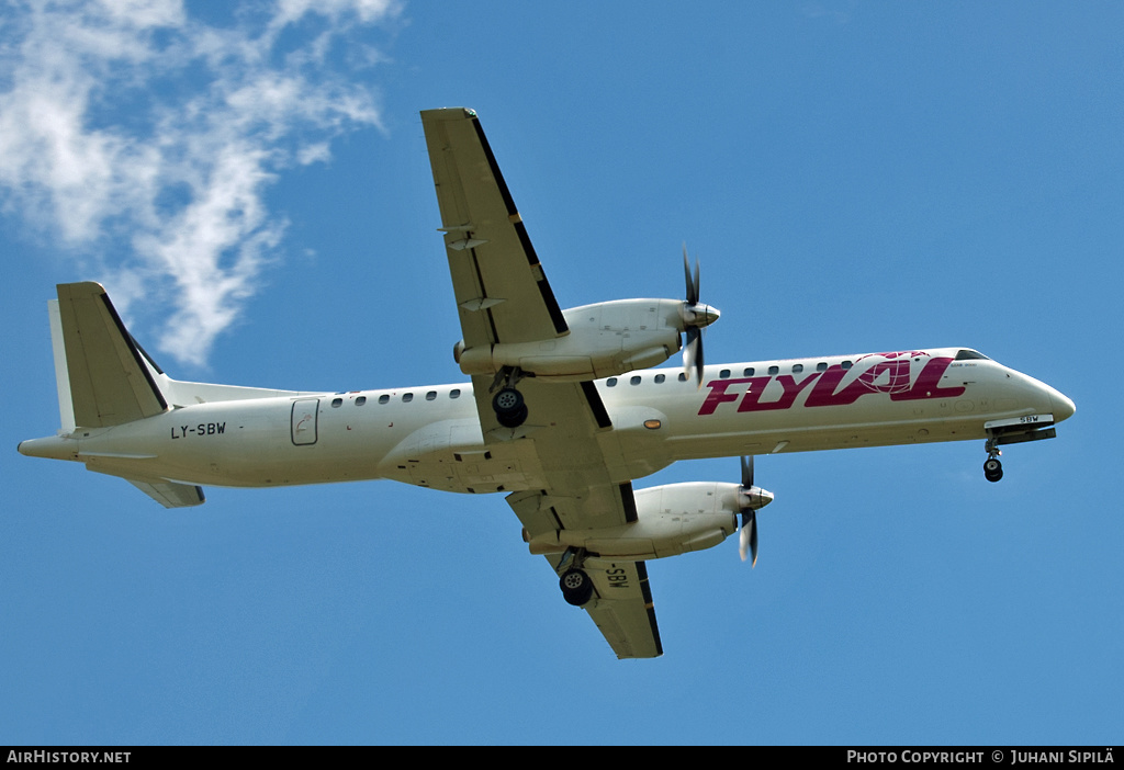 Aircraft Photo of LY-SBW | Saab 2000 | FlyLAL - Lithuanian Airlines | AirHistory.net #124712