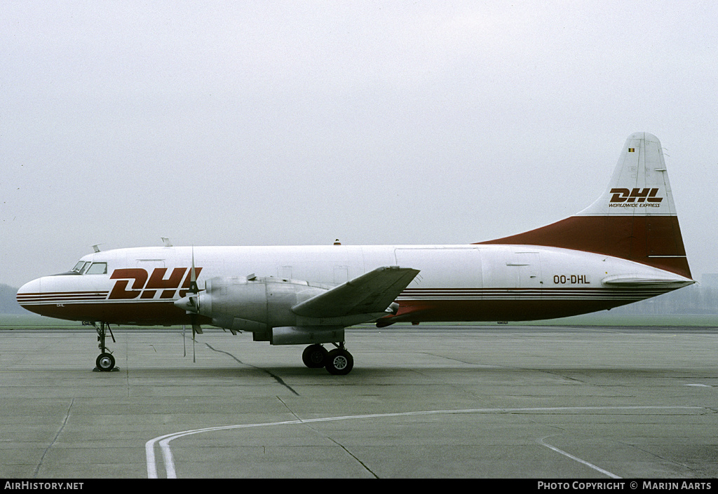 Aircraft Photo of OO-DHL | Convair 580/F | DHL Worldwide Express | AirHistory.net #124723