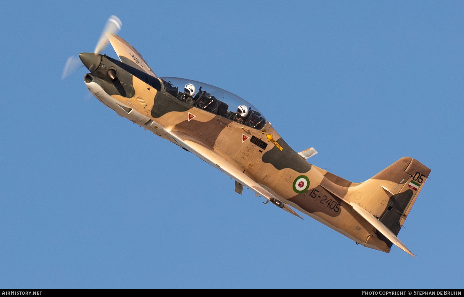 Aircraft Photo of 15-2405 | Embraer EMB-312 Tucano | Iran - Revolutionary Guard Air Force | AirHistory.net #124856