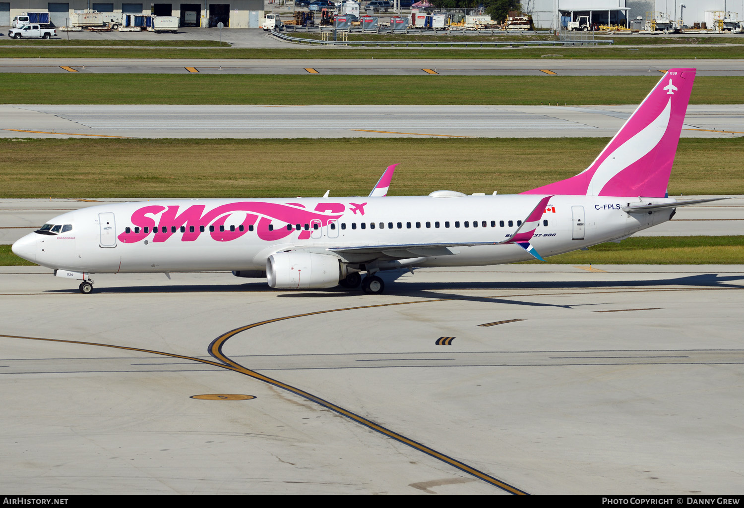 Aircraft Photo of C-FPLS | Boeing 737-8CT | Swoop | AirHistory.net #124895