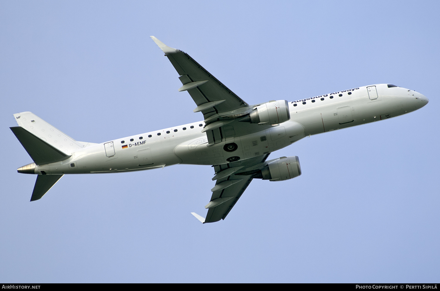 Aircraft Photo of D-AEMF | Embraer 190LR (ERJ-190-100LR) | Augsburg Airways | AirHistory.net #124917