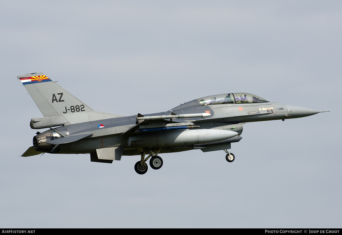 Aircraft Photo of J-882 | General Dynamics F-16BM Fighting Falcon | Netherlands - Air Force | AirHistory.net #124963