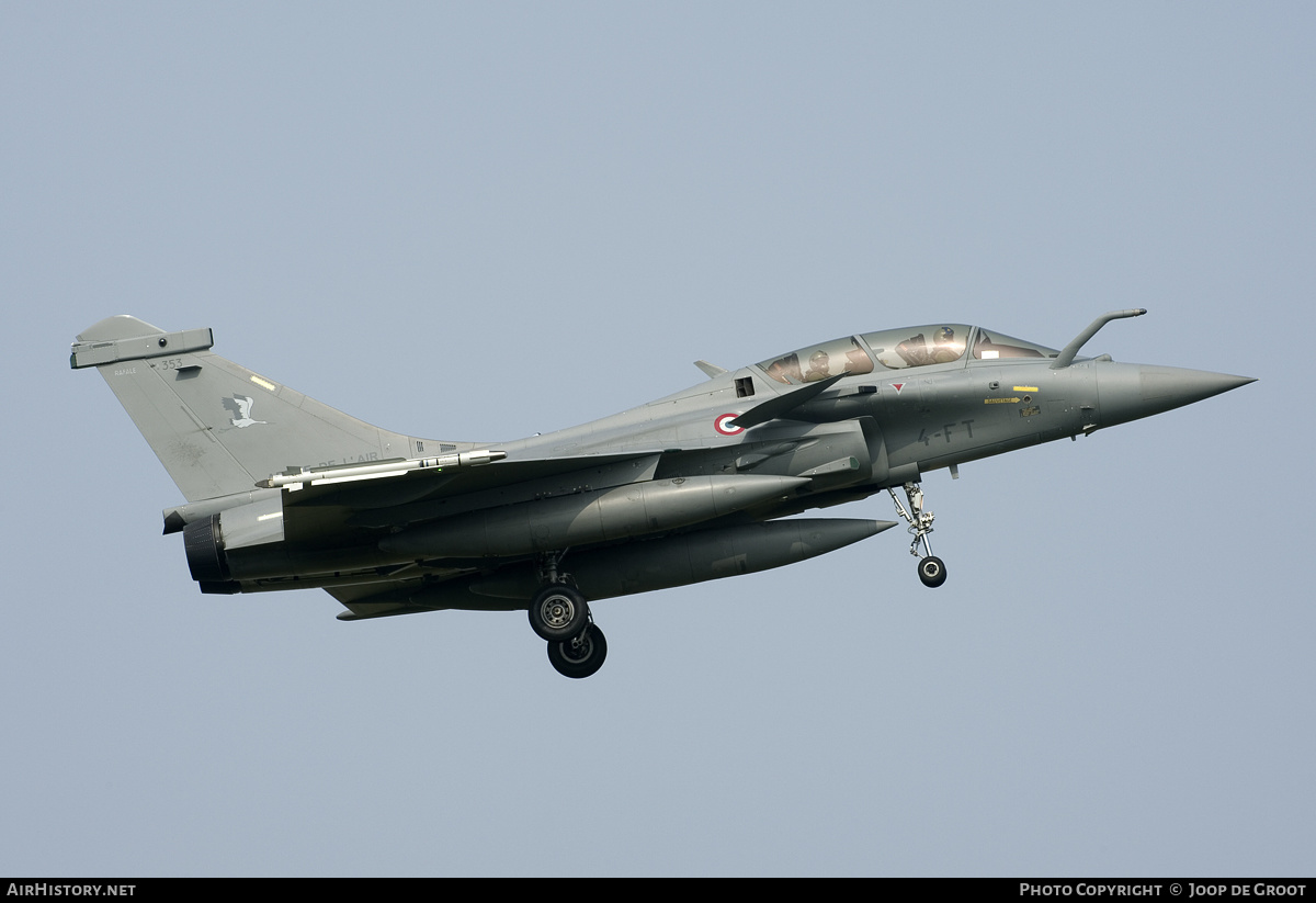 Aircraft Photo of 353 | Dassault Rafale B | France - Air Force | AirHistory.net #124966
