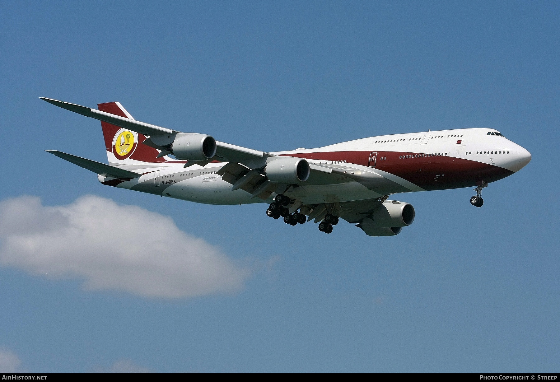 Aircraft Photo of VQ-BSK | Boeing 747-8ZV BBJ | AirHistory.net #125002