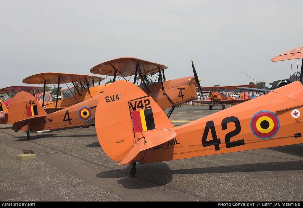 Aircraft Photo of OO-WIL / V42 | Stampe-Vertongen SV-4B | Belgium - Air Force | AirHistory.net #125111