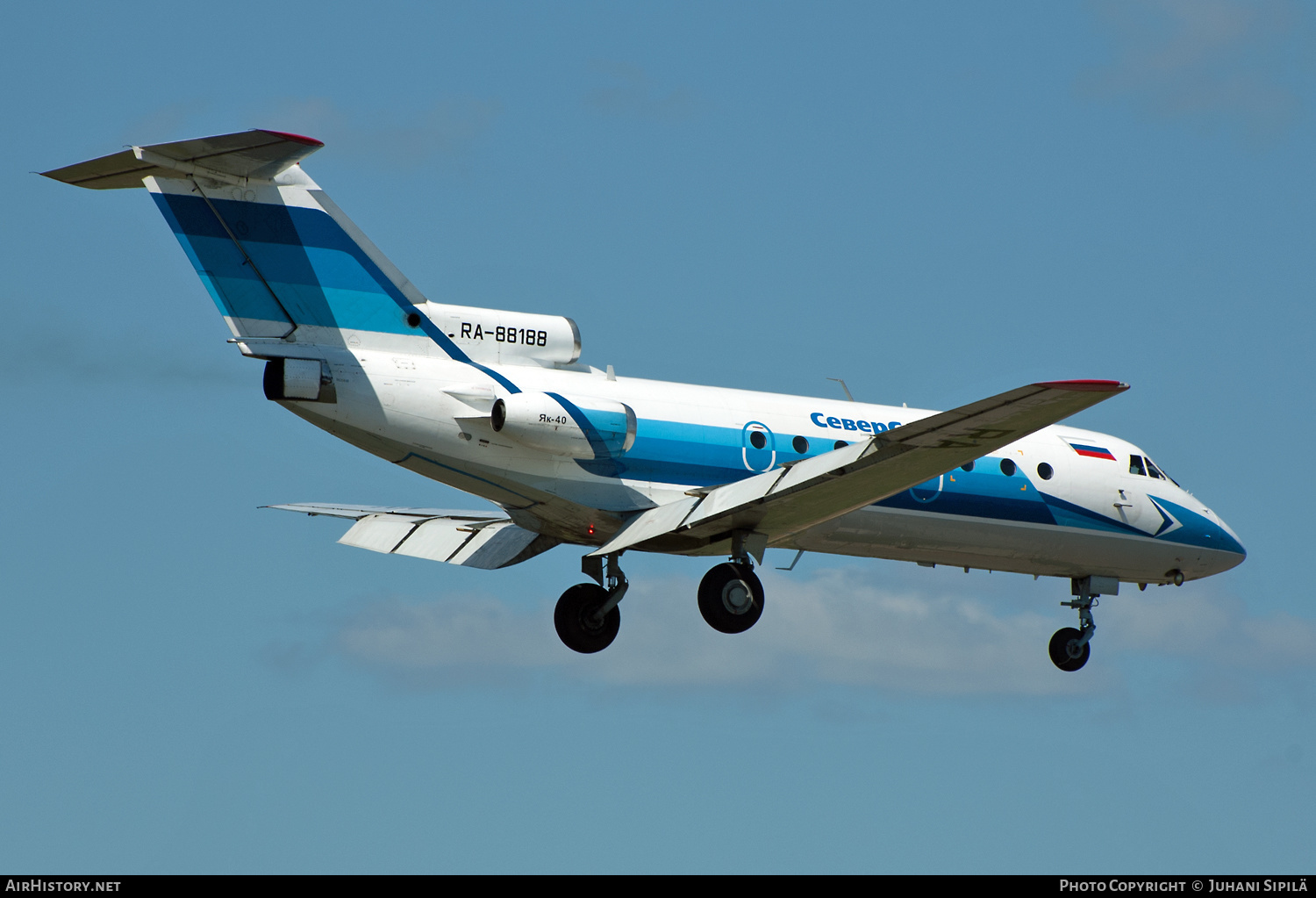 Aircraft Photo of RA-88188 | Yakovlev Yak-40 | Severstal Avia | AirHistory.net #125133