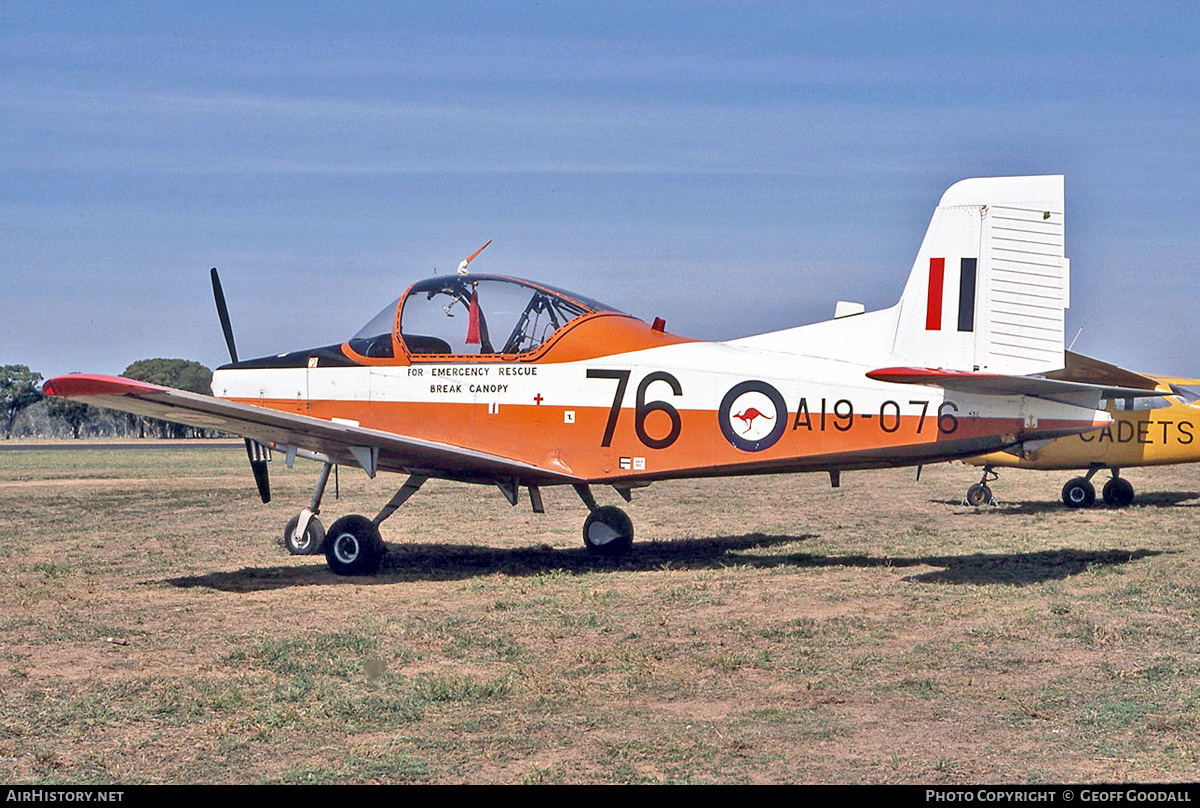 Aircraft Photo of A19-076 | New Zealand CT-4A Airtrainer | Australia - Air Force | AirHistory.net #125176