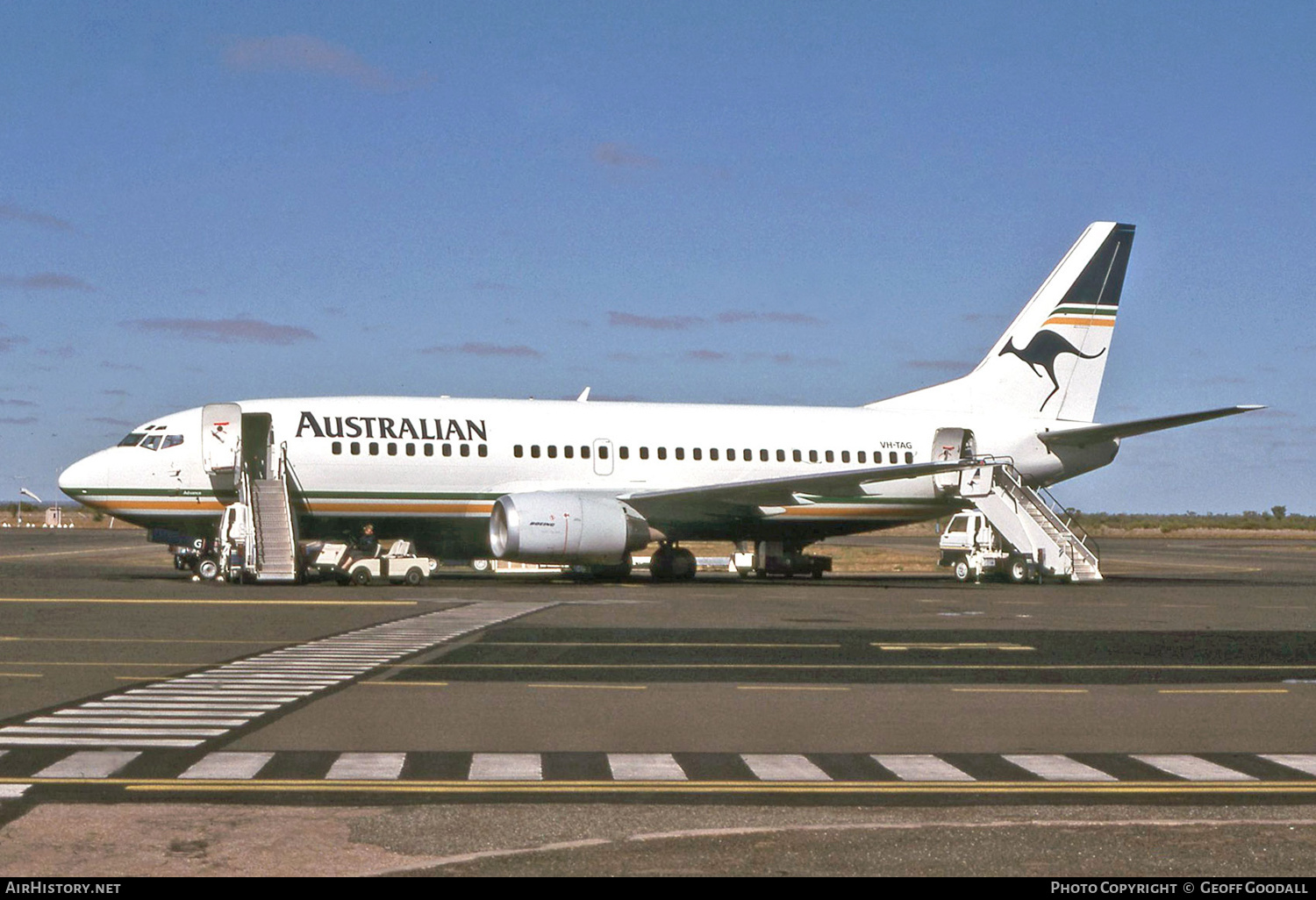 Aircraft Photo of VH-TAG | Boeing 737-376 | Australian Airlines | AirHistory.net #125189