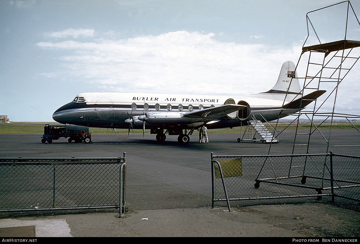 Aircraft Photo of VH-BUT | Vickers 747 Viscount | Butler Air Transport | AirHistory.net #125199