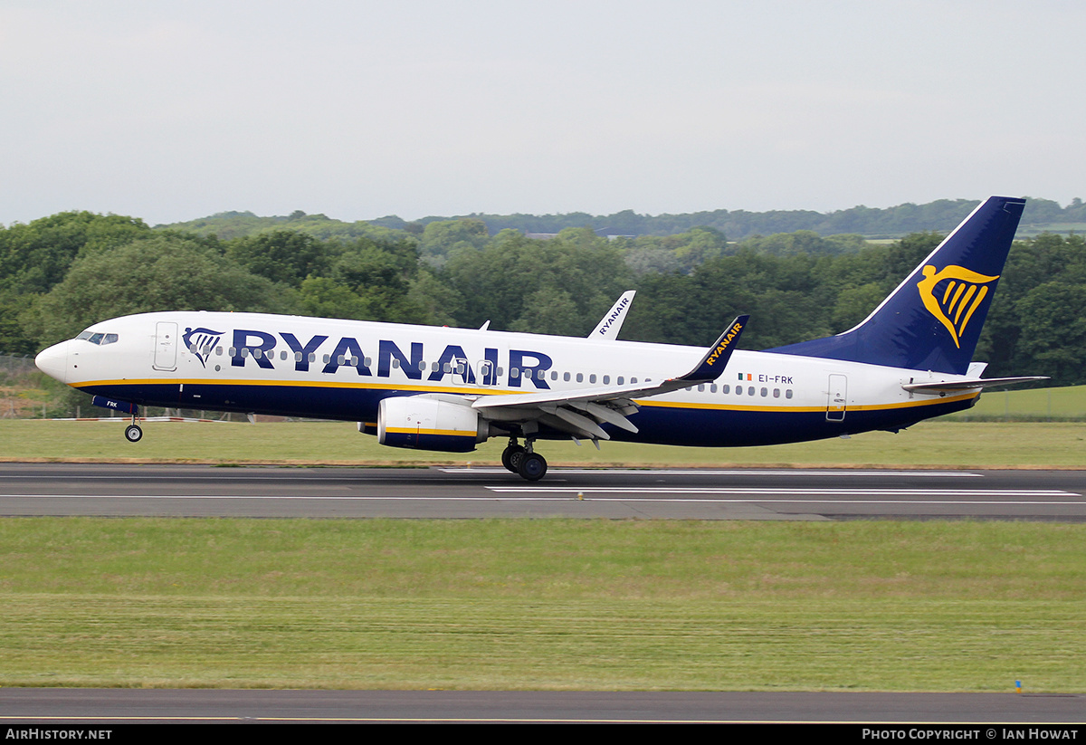Aircraft Photo of EI-FRK | Boeing 737-8AS | Ryanair | AirHistory.net #125213