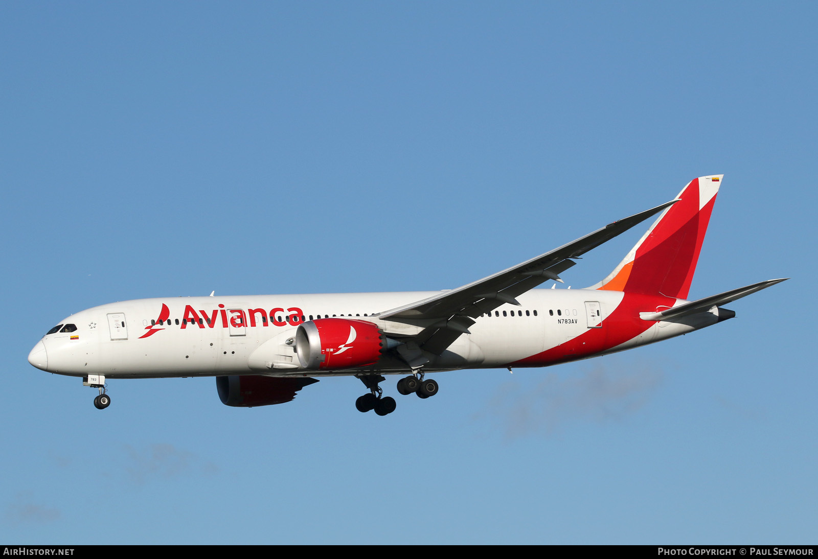 Aircraft Photo of N783AV | Boeing 787-8 Dreamliner | Avianca | AirHistory.net #125308