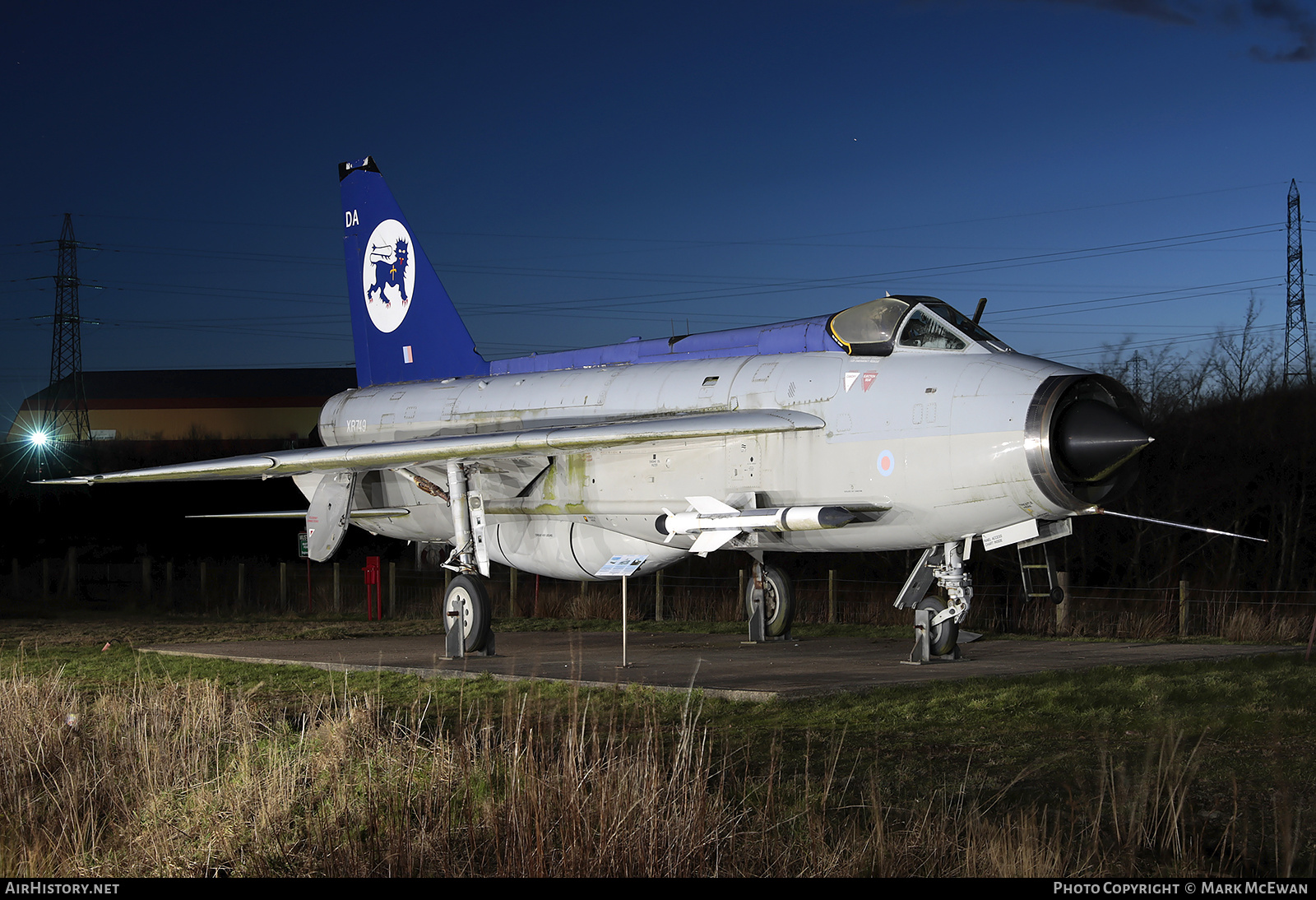 Aircraft Photo of XR749 | English Electric Lightning F3 | UK - Air Force | AirHistory.net #125344