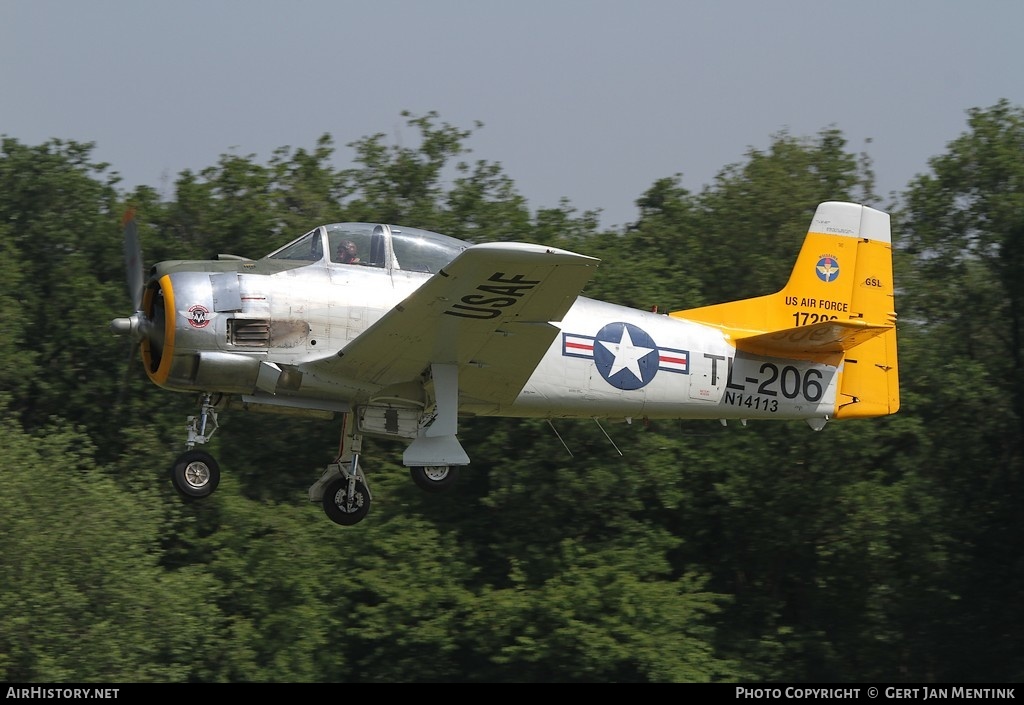 Aircraft Photo of N14113 / 17206 | North American AT-28D Trojan | AVA - Aero Vintage Academy | USA - Air Force | AirHistory.net #125394