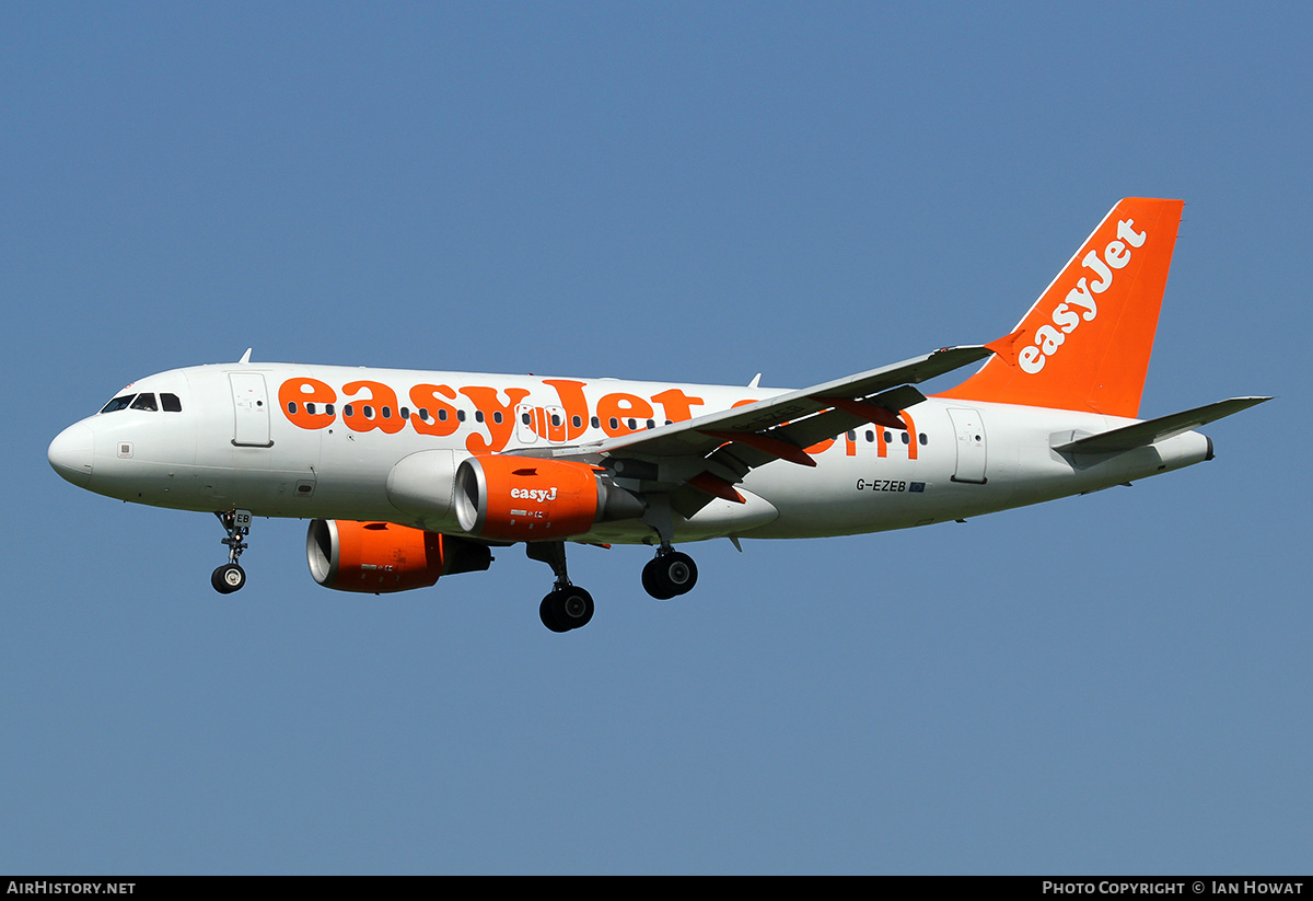 Aircraft Photo of G-EZEB | Airbus A319-111 | EasyJet | AirHistory.net #125434