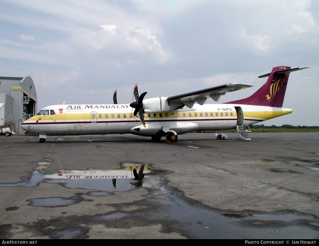 Aircraft Photo of F-OHFS | ATR ATR-72-212 | Air Mandalay | AirHistory.net #125475