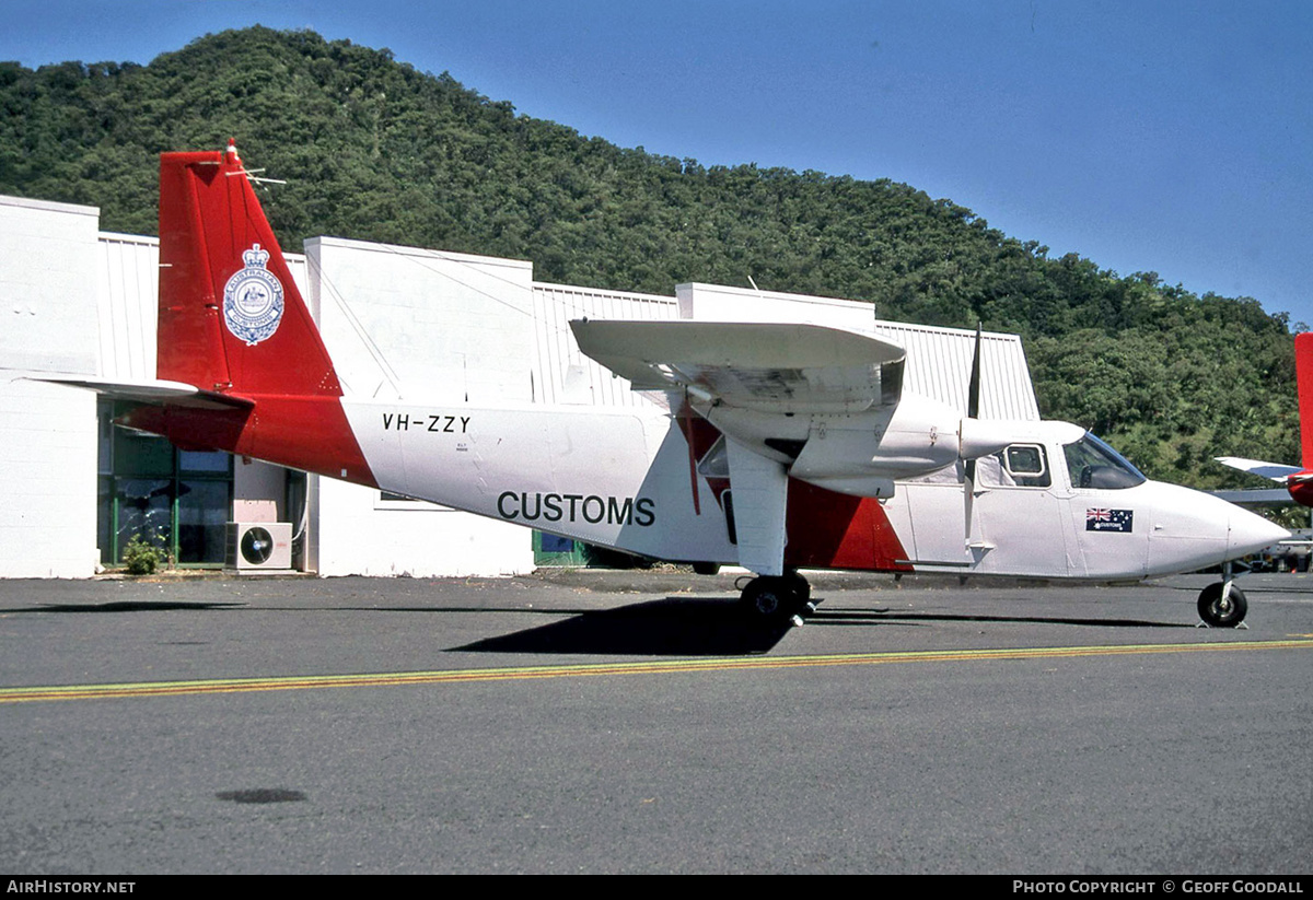 Aircraft Photo of VH-ZZY | Britten-Norman BN-2B-20 Islander | Australian Customs | AirHistory.net #125529