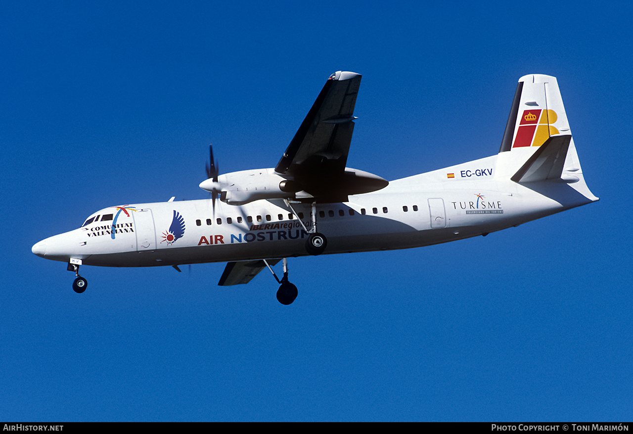 Aircraft Photo of EC-GKV | Fokker 50 | Iberia Regional | AirHistory.net #125543