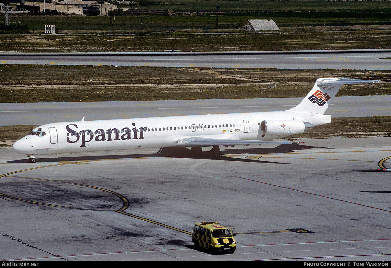 Aircraft Photo of EC-GKS | McDonnell Douglas MD-83 (DC-9-83) | Spanair | AirHistory.net #125546