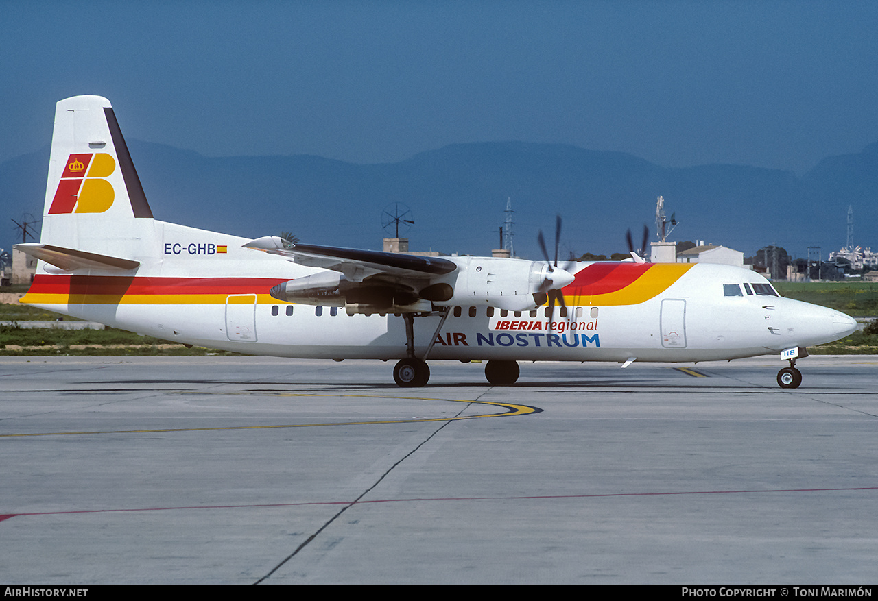 Aircraft Photo of EC-GHB | Fokker 50 | Iberia Regional | AirHistory.net #125549