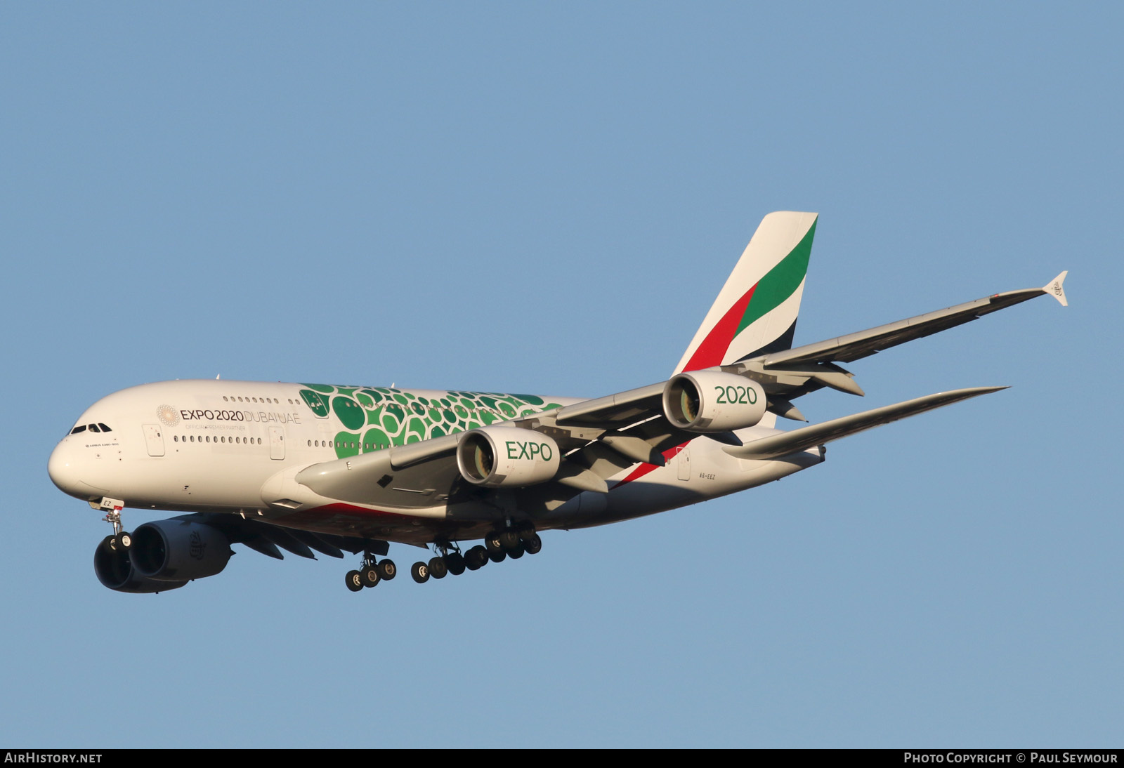 Aircraft Photo of A6-EEZ | Airbus A380-861 | Emirates | AirHistory.net #125605
